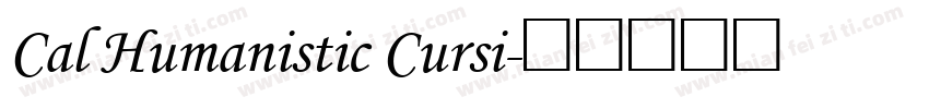 Cal Humanistic Cursi字体转换